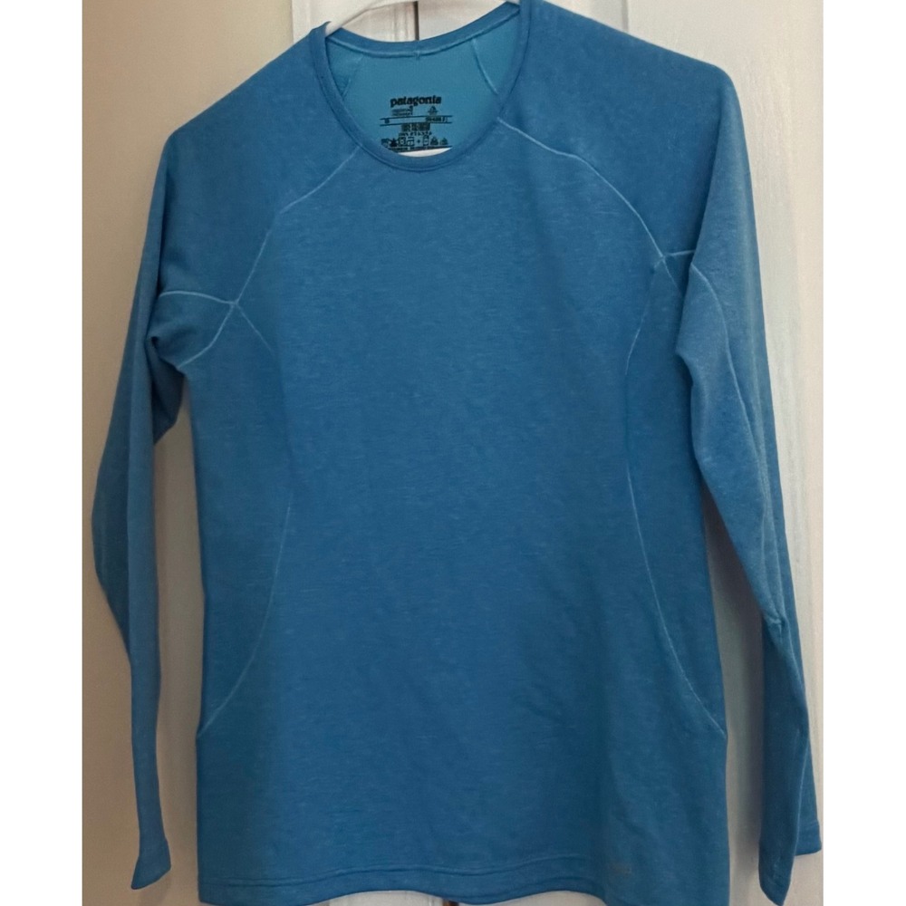 Patagonia Capilene 3 Midweight Crew Neck Base Layer Blue XS 44431 Raglan Top